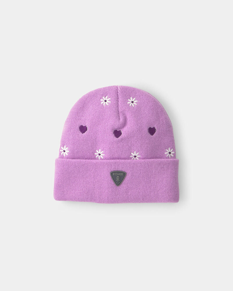 Tout-petit fille - Tuque Stripy Kombi - Rose, image 1 sur 2 diapositives