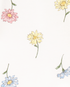 Bébé Pyjama 1 pièce à pieds PurelySoft imprimé de fleurs - Ivoire, image 3 sur 5 diapositives