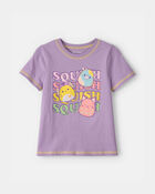 Filles - T-shirt imprim&eacute; Squishmallow - Mauve, image 1 sur 2 diapositives