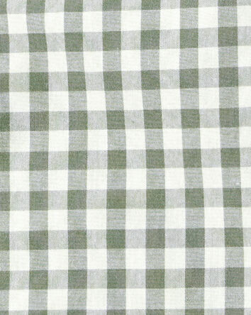 Tout-petit garçon - Chemise boutonnée à manches longues à motif écossais - vert, 