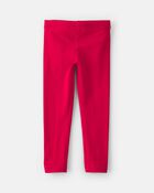 Toute-petite fille - Legging extensible &agrave; enfiler en coton &ndash; Rouge, image 1 sur 3 diapositives