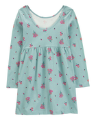 Kid Floral Jersey Dress, image 2 of 4 slides