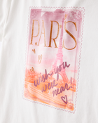 Kid Paris Short-Sleeve Graphic Tee - White, image 2 of 4 slides