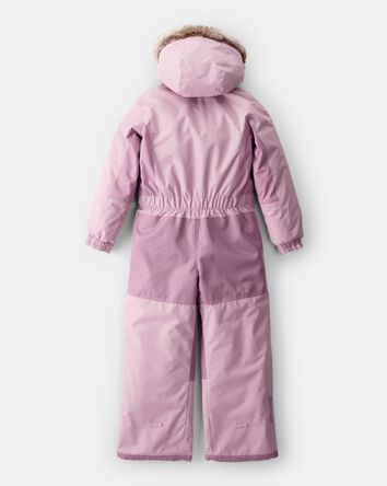 Filles - Combinaison de neige Taslan en une pièce - Bois de rose, 