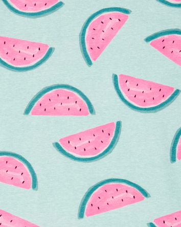Girls 2-Piece Watermelon 100% Snug Fit Cotton Pyjamas, 