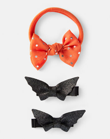 B&eacute;b&eacute; fille - Emballage de 3 accessoires pour cheveux d&rsquo;Halloween, 