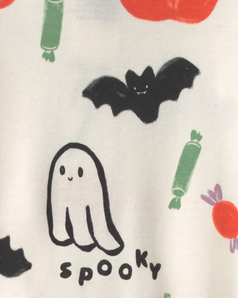 B&eacute;b&eacute; - Grenouill&egrave;re 100 % coton avec fermeture &agrave; glissi&egrave;re double sens &agrave; th&egrave;me d&rsquo;Halloween &ndash; Cr&egrave;me, image 4 sur 4 diapositives