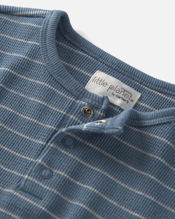 Toddler Boy 2-Pack Organic Cotton Waffle Knit Tops, 