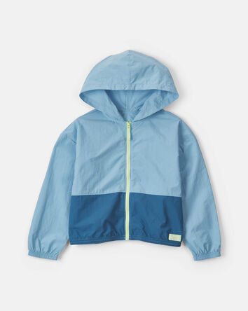 Filles - Blouson &agrave; fermeture &agrave; glissi&egrave;re aux couleurs contrast&eacute;es - Bleu, 