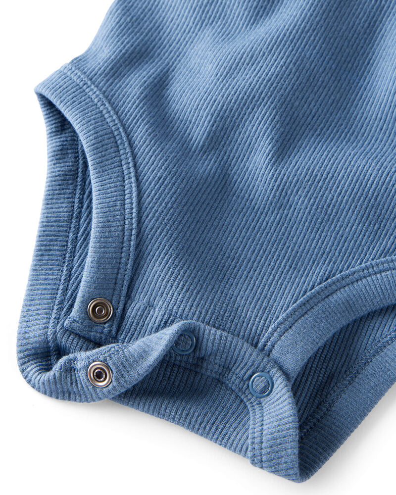 Baby 3-Pack Organic Cotton Rib Bodysuits, image 2 of 7 slides