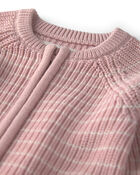 B&eacute;b&eacute; fille - Combinaison en tricot de coton biologique, image 2 sur 3 diapositives