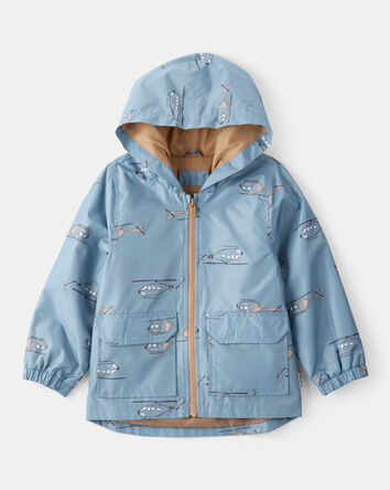 Tout-petit garçon - Imperméable à motifs d’hélicoptère - Bleu, 