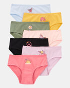 Kid 7-Pack Weekdays Hipster Stretch Cotton Undies, image 1 of 2 slides