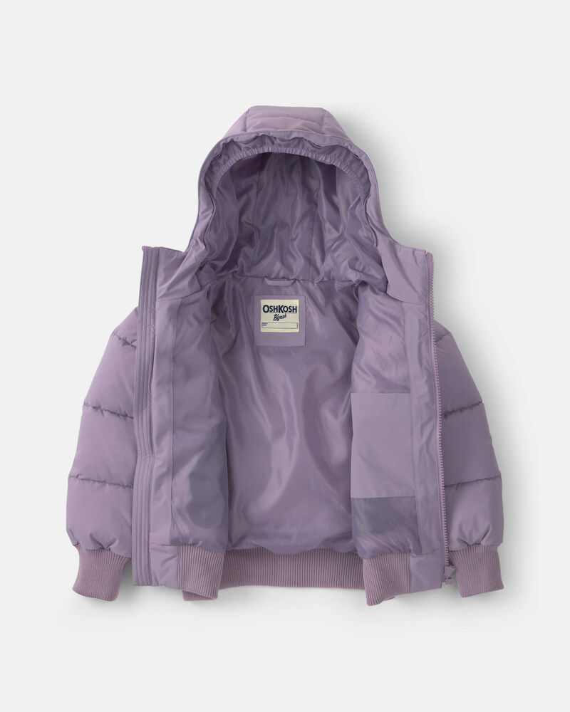 Girls  Bubble Urban Jacket- Purple, image 2 of 4 slides