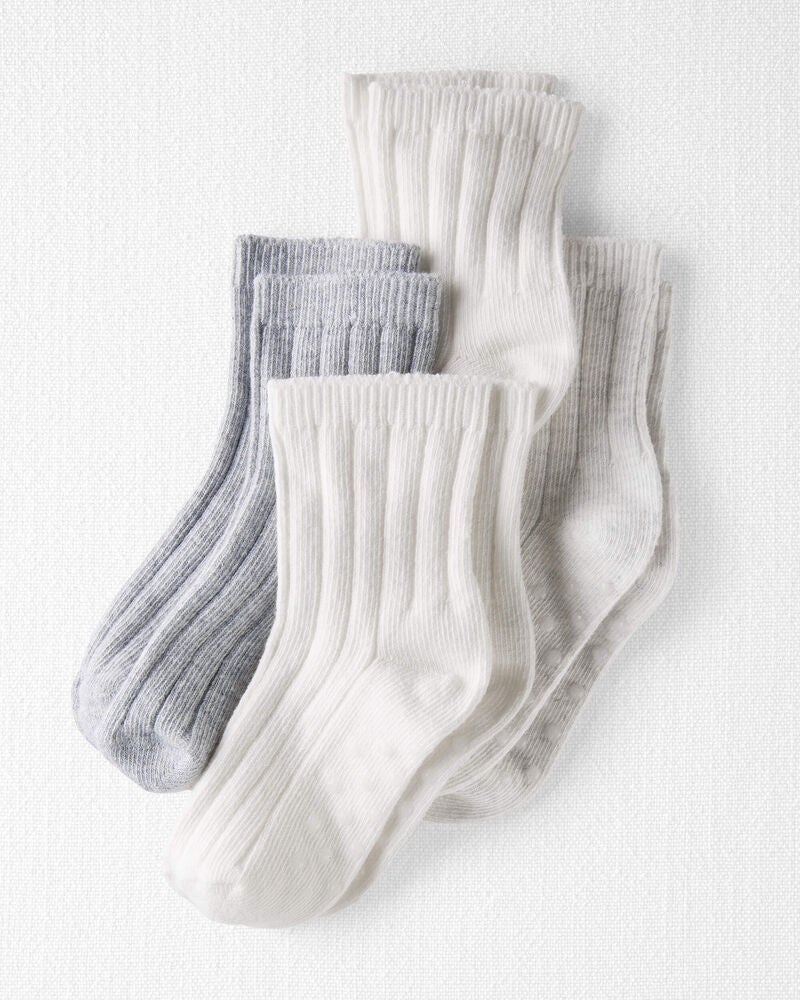 Toddler 4-Pack Slip Resistant Socks, image 1 of 3 slides