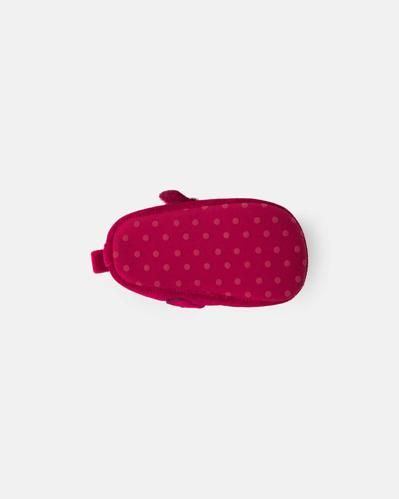 Baby Girl Mary Jane Velvety Flats - Red, image 5 of 6 slides