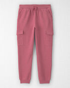 Filles - Pantalon cargo en jersey bouclette de coton biologique, image 1 sur 5 diapositives