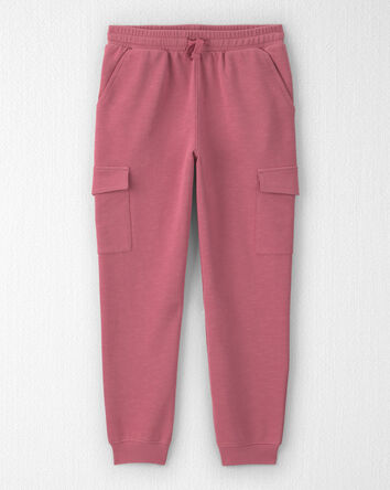 Filles - Pantalon cargo en jersey bouclette de coton biologique, 