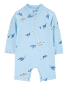 Baby Turtle Rashguard - Blue, image 1 of 3 slides