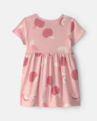 Baby Girl Apple Short-Sleeve Dress - Pink, image 2 of 4 slides