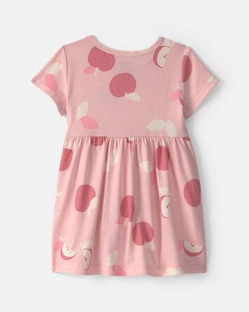 Baby Girl Apple Short-Sleeve Dress - Pink, 