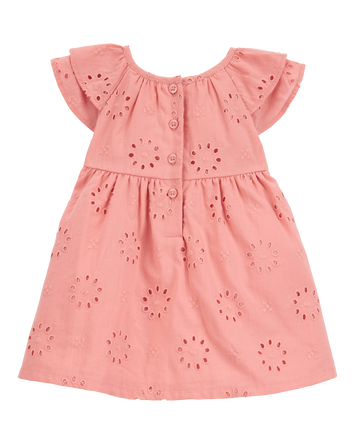 Baby Eyelet Cotton Dress, 