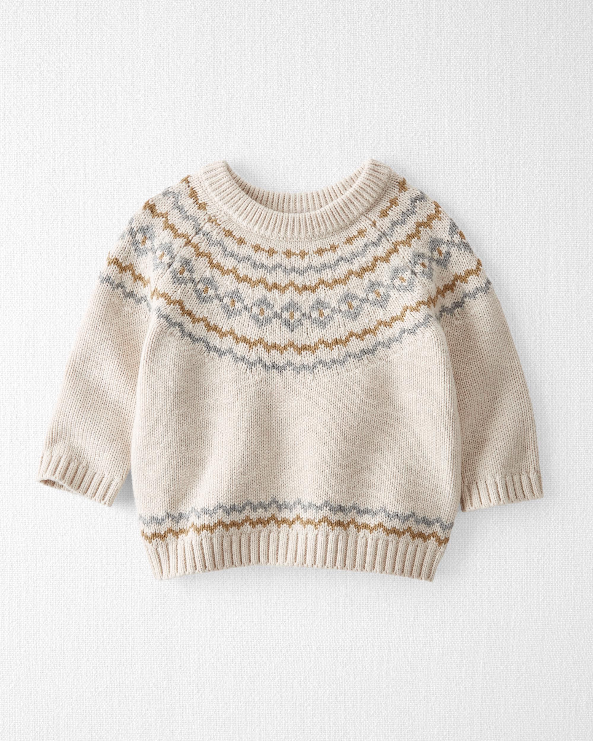 Baby fair isle sweater clearance