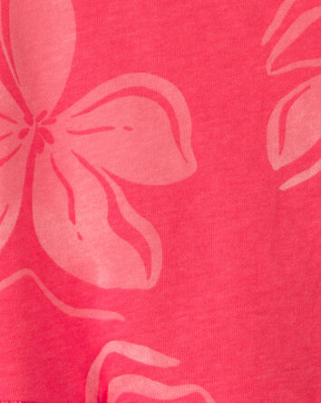 Tout-petit fille - D&eacute;bardeur p&eacute;plum &agrave; motif floral - Corail, 