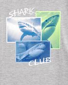 Kid Shark Short-Sleeve Graphic Tee - Grey, image 2 of 3 slides