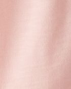 Toddler Girl Bow Pocket French Terry Pants - Coral, image 4 of 5 slides