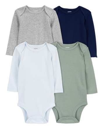 Baby 4-Pack Long-Sleeve Original Bodysuits, 