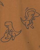Toddler Boy Dinosaur Long-Sleeve T-Shirt - Brown, image 2 of 3 slides