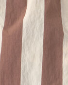 Toddler Boy Recycled Swim Trunks in Brown Stripes, image 6 of 7 slides