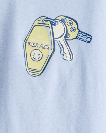 Toddler Boy Car Keys Graphic Tee - Blue, 