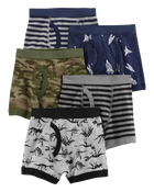 Boys 5-Pack Cotton Boxer Briefs, image 1 of 2 slides