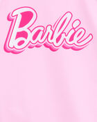 Girls Barbie™ 2-Piece Rashguard Swimsuit Set - Pink, image 2 of 2 slides