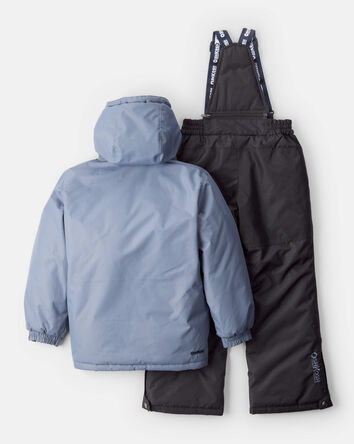 Boys 2-Piece Taslan Snowsuit Set - Grey, 