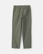 Boys Pull-On Canvas Pants - Olive Green, image 2 of 4 slides