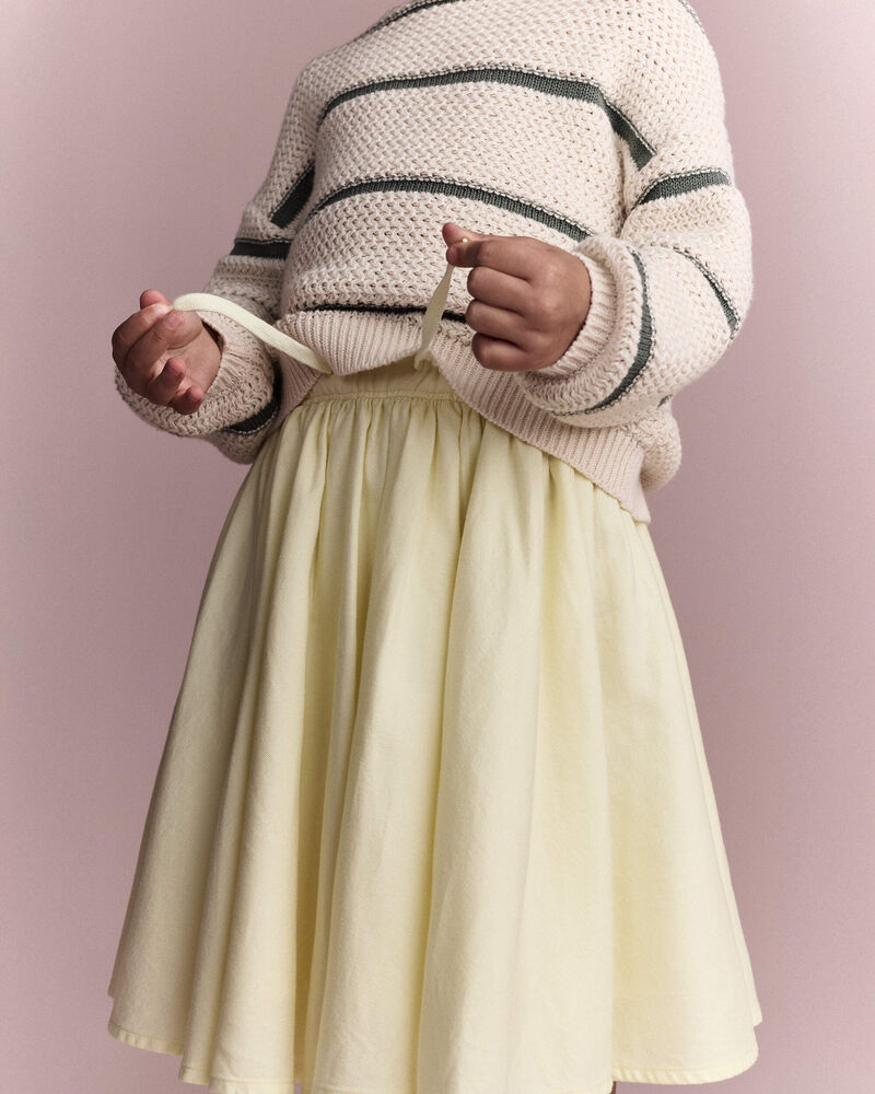 Tout-petit fille - Jupe midi Avenue Twirl - Jaune, image 3 sur 6 diapositives