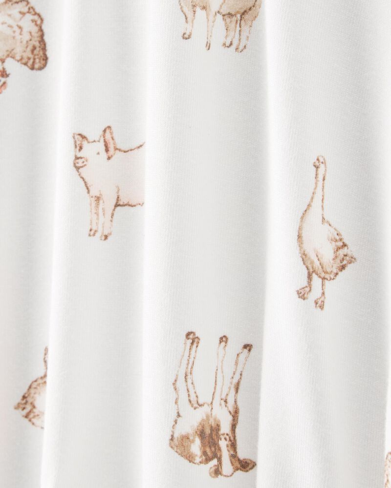 Baby Girl 2-Pack PurelySoft Pull-On Pants - Grey/Ivory, image 2 of 5 slides