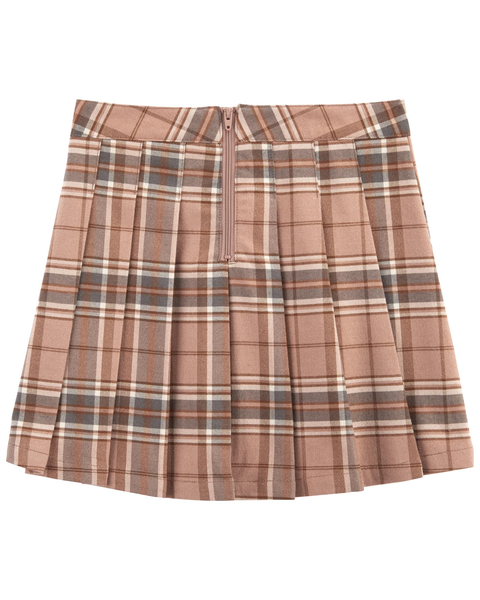 Brown plaid on sale tennis skirt
