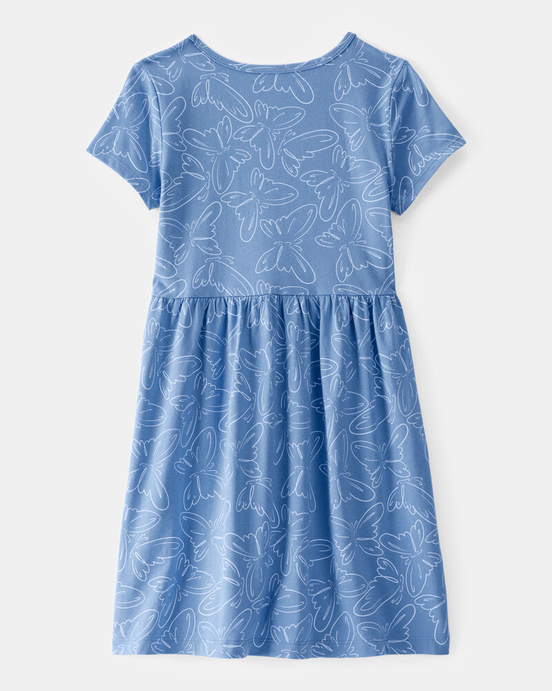 Girls Floral Print Dress, image 2 of 4 slides