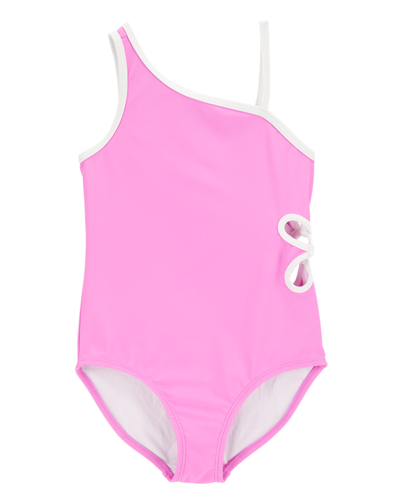 Kid 1-Piece Floral  Cut-Out Swimsuit, image 1 of 4 slides