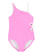 Kid 1-Piece Floral  Cut-Out Swimsuit, image 1 of 4 slides