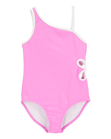 Kid 1-Piece Floral  Cut-Out Swimsuit, 