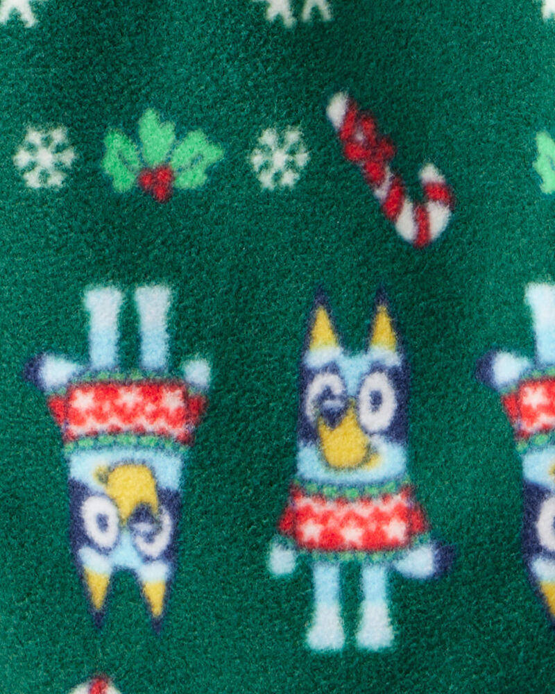 Toddler Bluey™ Cotton Long-Sleeve Loose Fit 2-Piece Pajamas - Grey/Green, image 2 of 4 slides