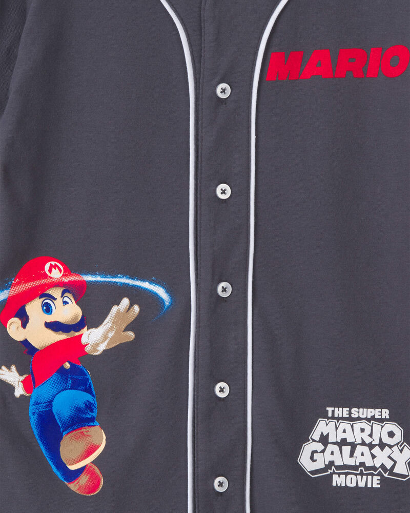 Boys Nintendo Super Mario Jersey - Grey, image 3 of 4 slides