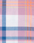 Baby Plaid Button-Front Short Sleeve Shirt, image 2 of 3 slides