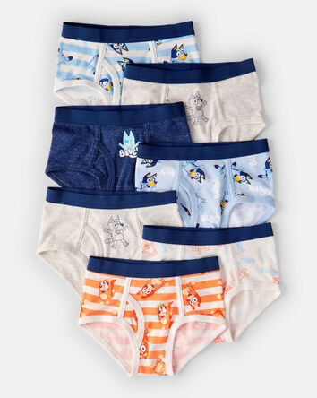 Toddler Boy 7-Pack Bluey Cotton Briefs Underwear, 