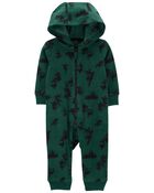 Hooded Fleece Jumpsuit, image 1 of 3 slides